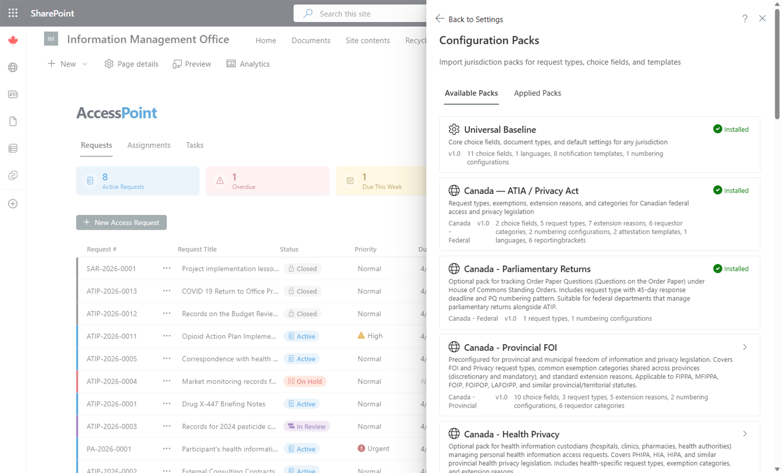 Configuration Packs